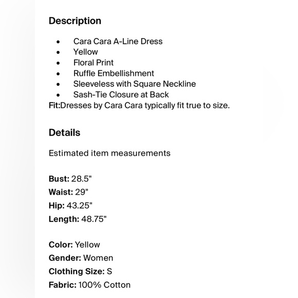 Cara Cara Midi Yellow Harbour Island Dress In Tropical Birds SMALL - Picture 16 of 16